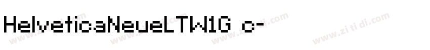 HelveticaNeueLTW1G c字体转换